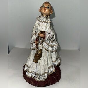 Vintage Fontanini Simonetti altar choir boy holding from 1987